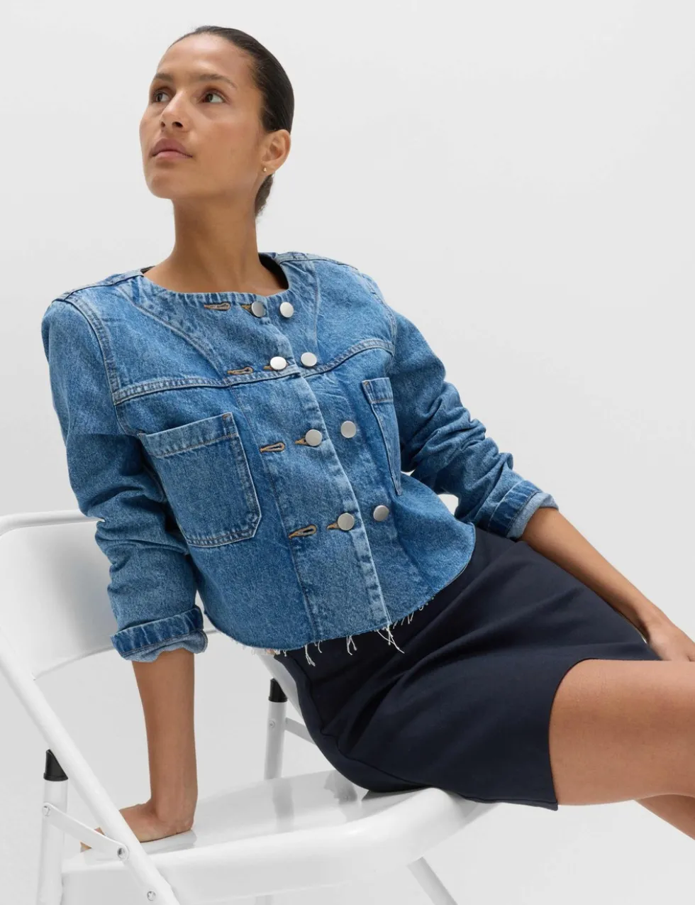 Jersey Mini A-Line Skirt