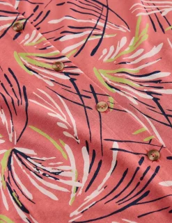 Jersey Printed Midi Shirt Dress