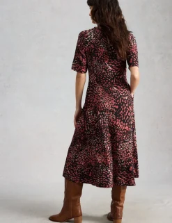 Jersey Printed Midi T-Shirt Dress