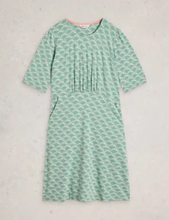 Jersey Printed Mini Waisted Dress