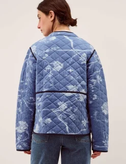 Jersey Printed Quilted Jacket