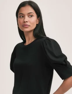 Jersey Puff Sleeve T-Shirt