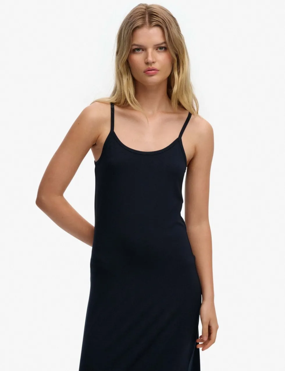 Jersey Scoop Neck Maxi Slip Dress