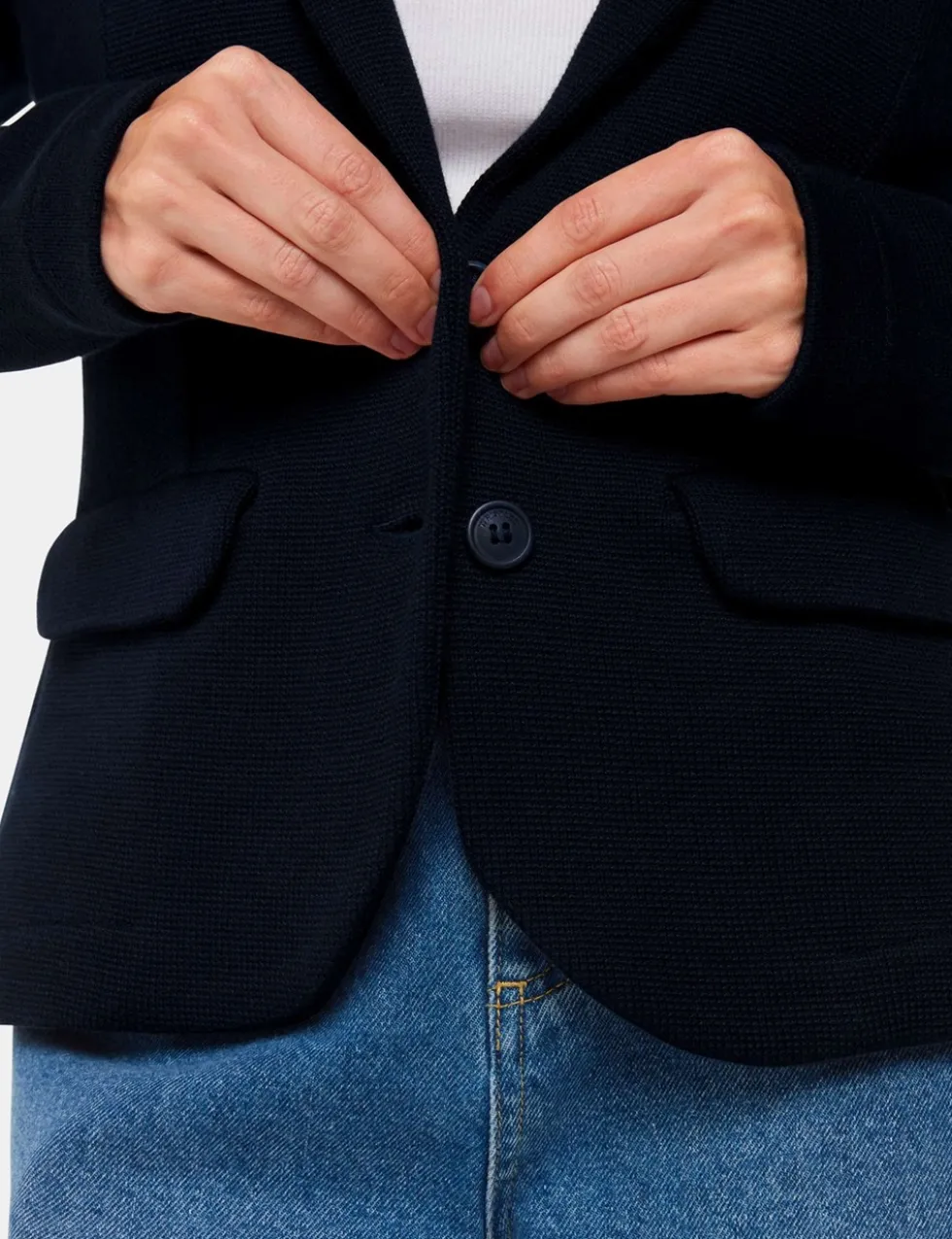 Jersey Slim Single Breasted Blazer