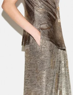 Jersey Sparkly Wide Leg Trousers