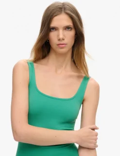 Jersey Square Neck Midi Bodycon Dress