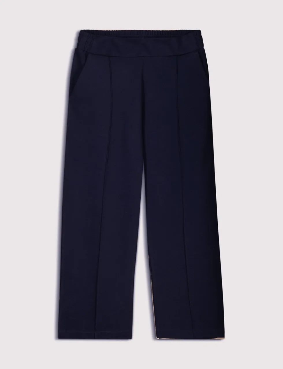 Jersey Straight Leg Cropped Trousers