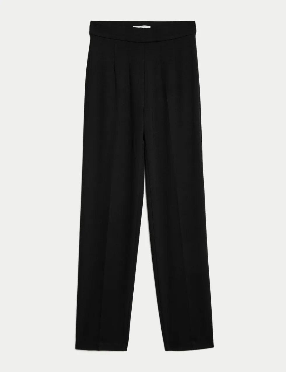 Jersey Straight Leg Trousers with Stretch