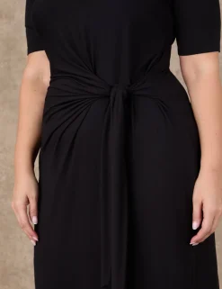 Jersey Tie Waist Midaxi Wrap Dress