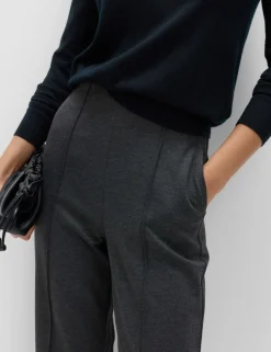 Jersey Twill Straight Leg Trousers