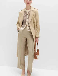 Jersey Twill Straight Leg Trousers