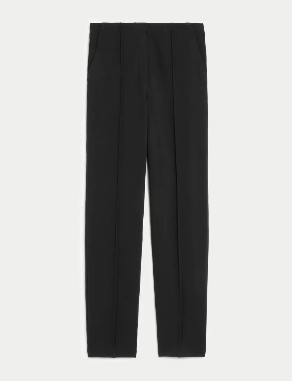 Jersey Twill Straight Leg Trousers