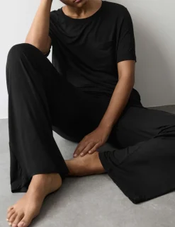 Jersey Wide Leg Pyjama Bottoms