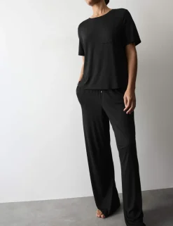 Jersey Wide Leg Pyjama Bottoms
