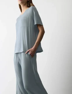 Jersey Wide Leg Pyjama Bottoms