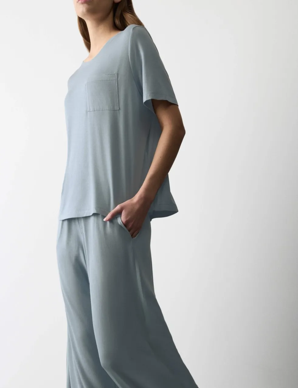 Jersey Wide Leg Pyjama Bottoms