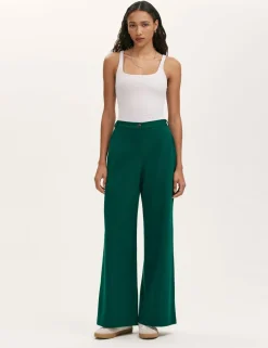 Jersey Wide Leg Trousers