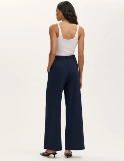 Jersey Wide Leg Trousers