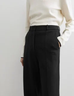 Jersey Wide Leg Trousers