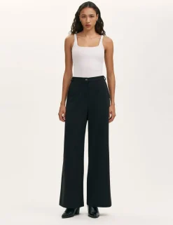 Jersey Wide Leg Trousers