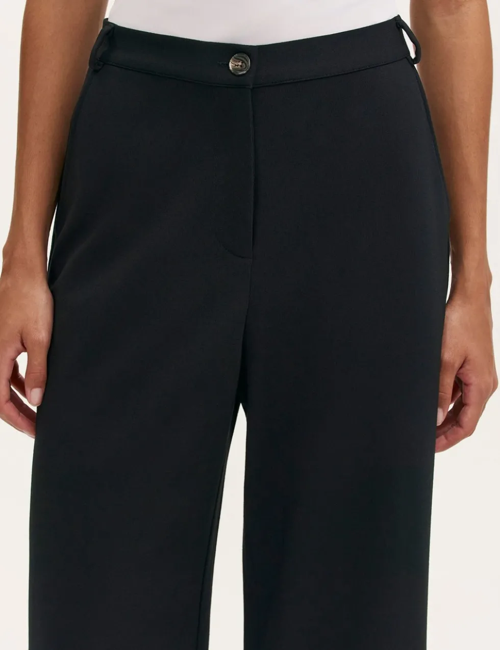 Jersey Wide Leg Trousers