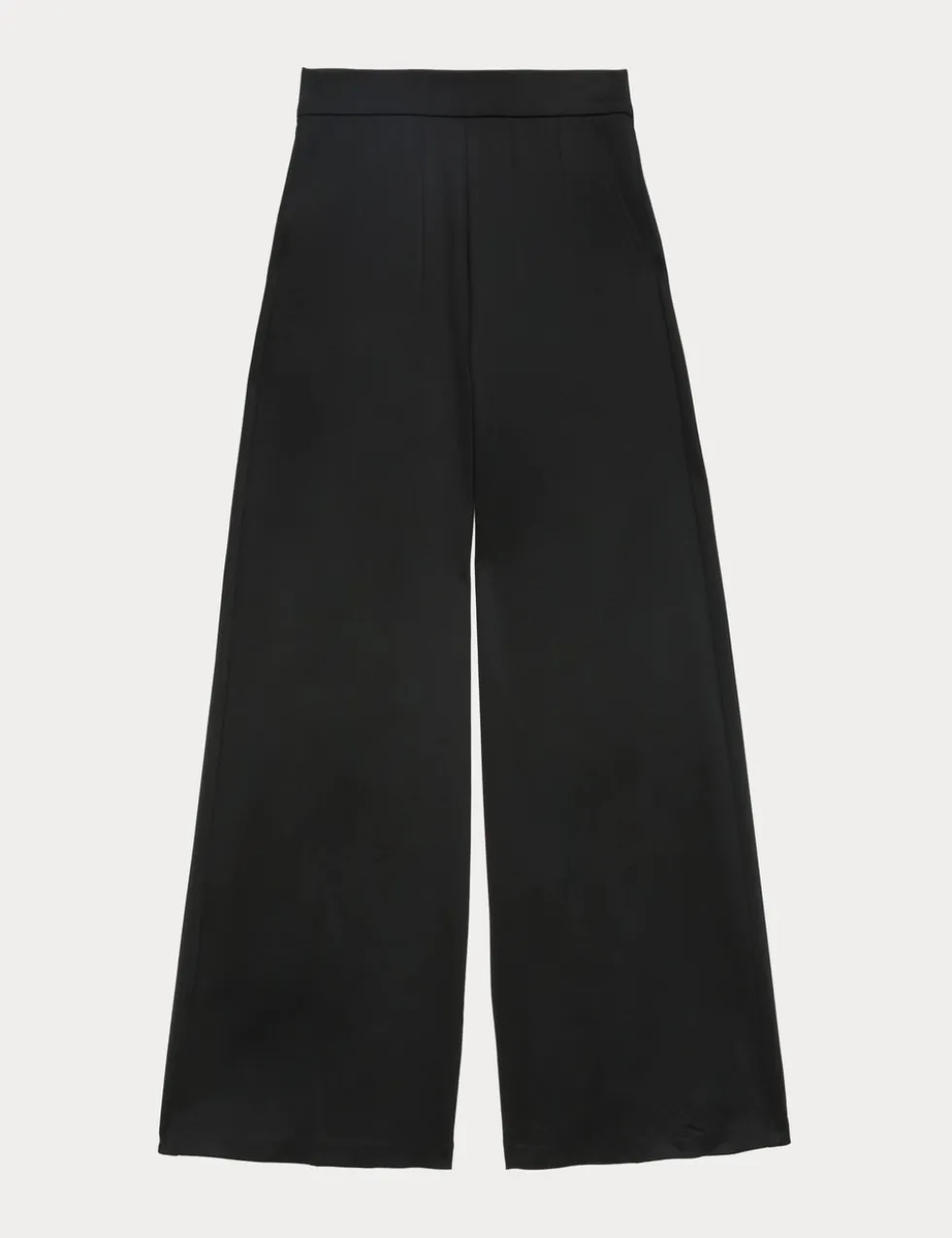 Jersey Wide Leg Trousers with Stretch
