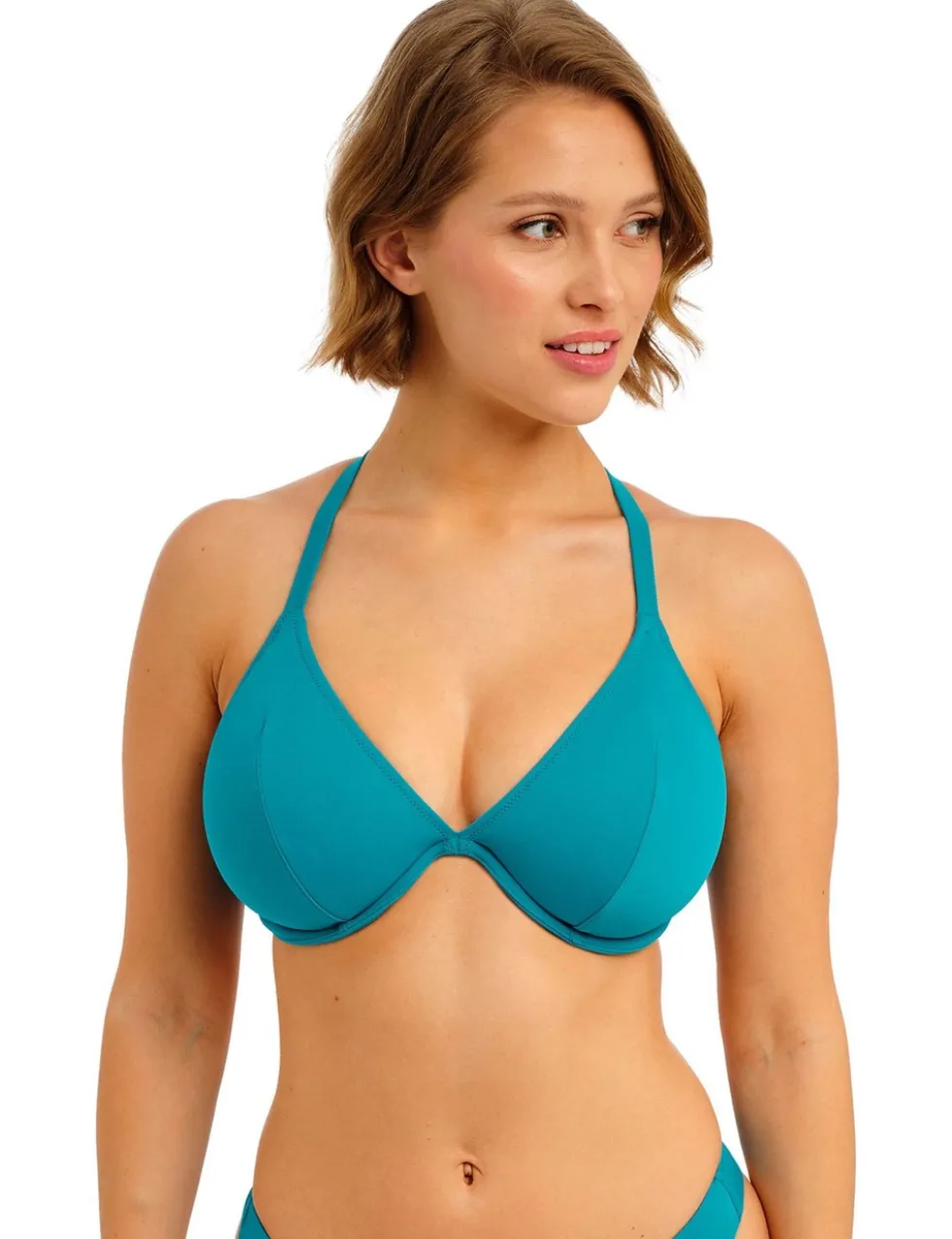 Jewel Cove Wired Plunge Bikini Top (D-G)