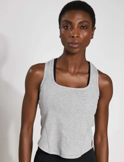 Jodie Rib Scoop Neck Racer Back Vest Top