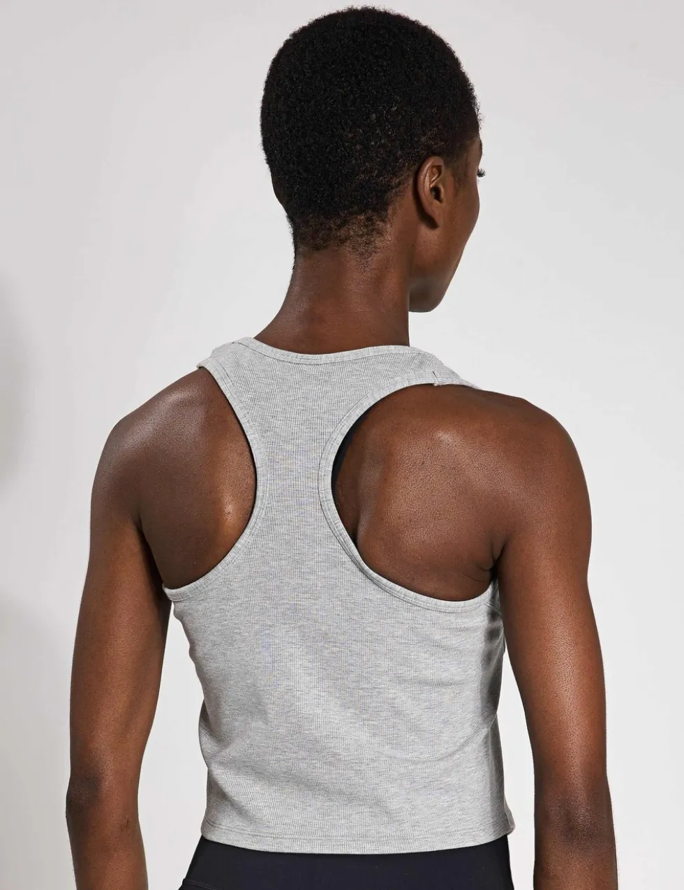 Jodie Rib Scoop Neck Racer Back Vest Top