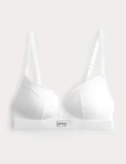 Juni Cotton Rib Non Wired Plunge Bra (A-E)