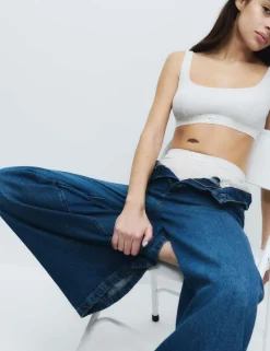 Juni Cotton Rib Non Wired Crop Top (A-E)