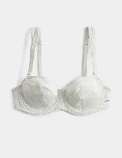 Juni Cotton Rib Wired Balconette Bra (A-E)