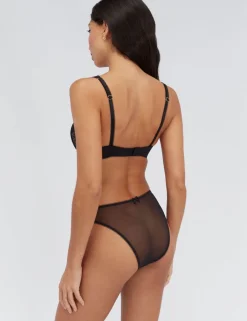 Juno Lace Wired Plunge Bra (B-DD)