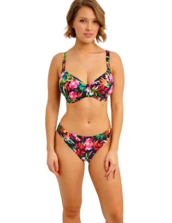 Kailua Floral Wired Plunge Bikini Top (D-HH)