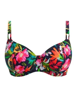 Kailua Floral Wired Plunge Bikini Top (D-HH)
