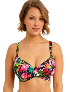Kailua Floral Wired Plunge Bikini Top (D-HH)