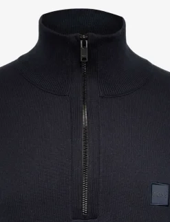 Kanobix Cotton Rich Half Zip Jumper with Cashmere