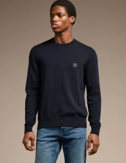 Kanovano Cotton Rich Crew Neck Jumper with Cashmere