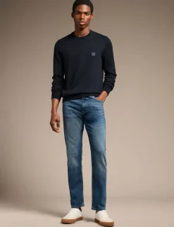 Kanovano Cotton Rich Crew Neck Jumper with Cashmere