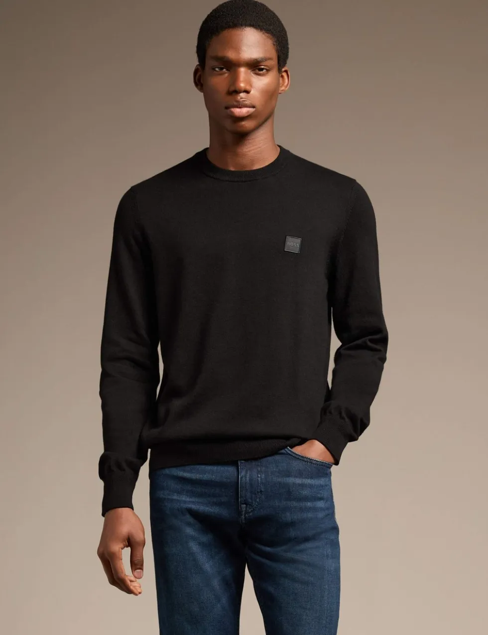 Kanovano Cotton Rich Crew Neck Jumper with Cashmere