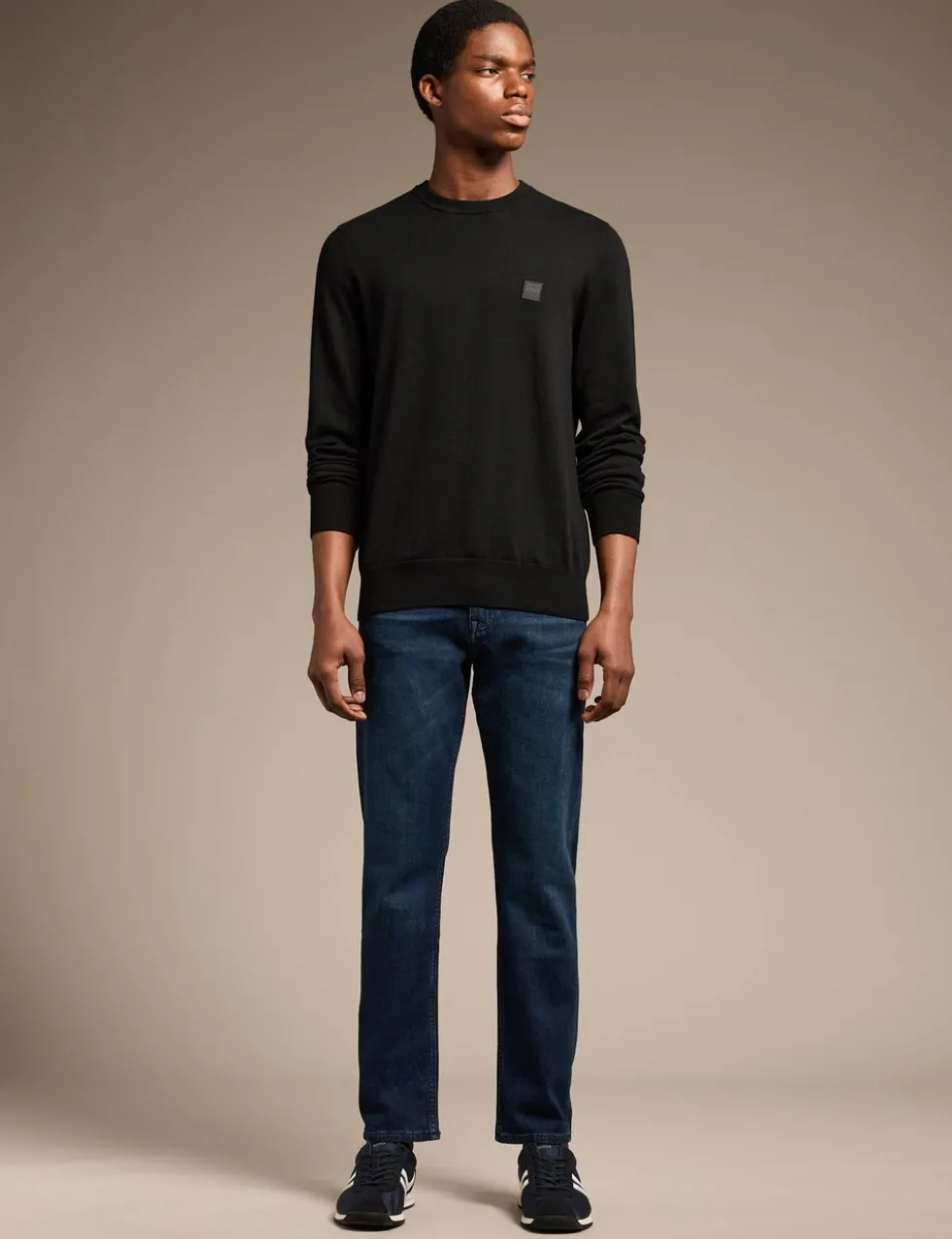 Kanovano Cotton Rich Crew Neck Jumper with Cashmere