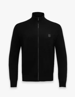 Kanozip Cotton Rich Funnel Neck Zip Up Jumper