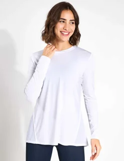 Kendall Crew Neck Split Back Top