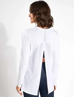 Kendall Crew Neck Split Back Top
