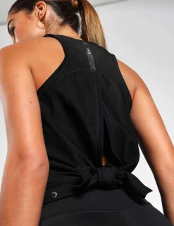Kendell Crew Neck Tie Back Vest Top