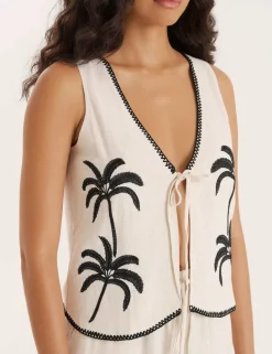 Kenna Co-ord Palm Print Top