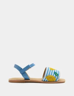 Kids' Beaded Lobster Riptape Sandals (10 Small - 4 Large)