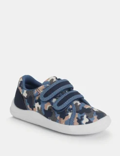 Kids' Canvas Camo Riptape Trainers (3 Small - 7 Small)