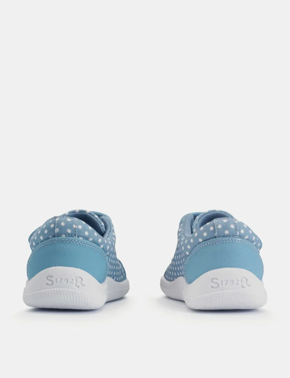 Kids' Canvas Polka Dot Riptape Trainers (3 Small - 7 Small)