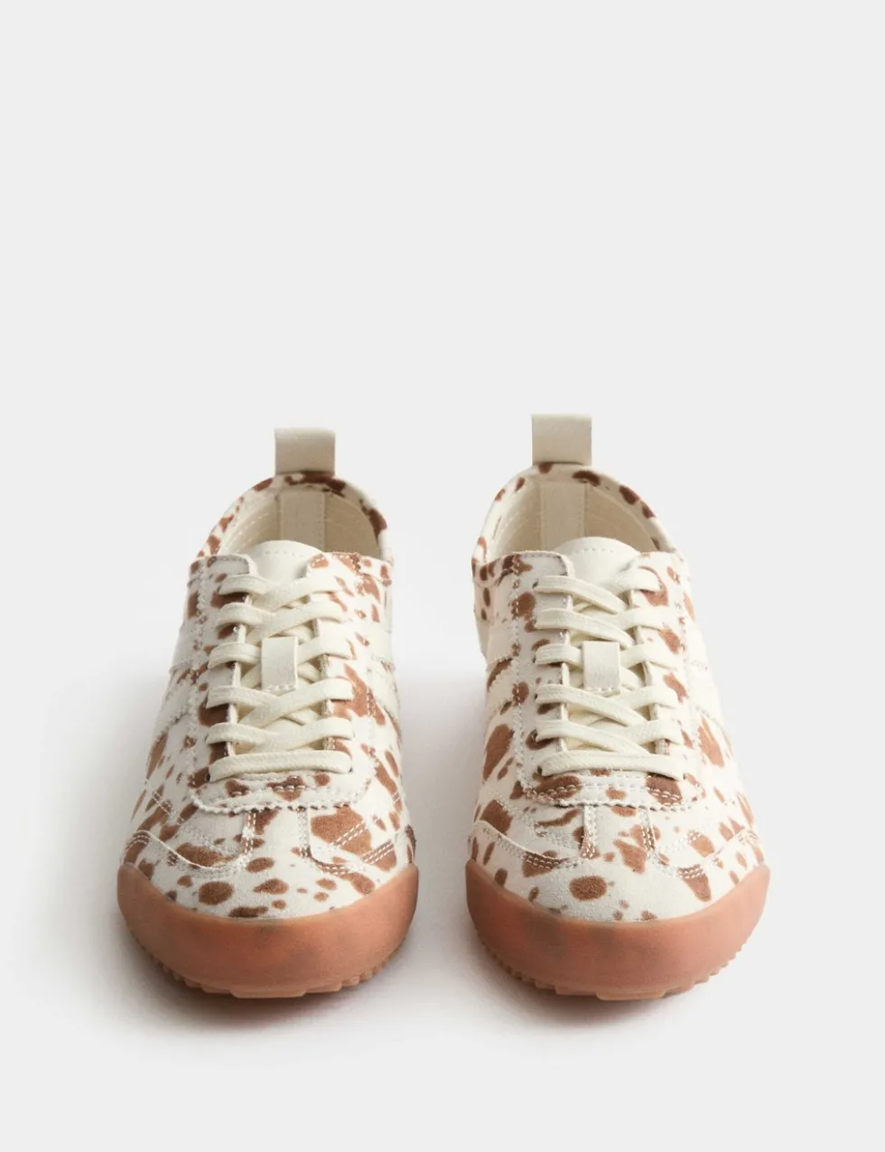 Kids' Cow Print Slim Sole Trainers (3 Large - 7 Large)